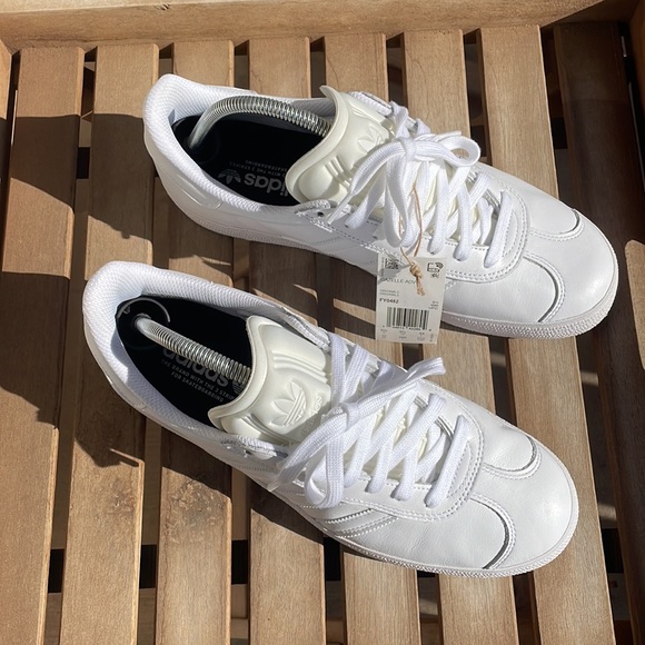 Adidas Gazelle ADV White Leather Mens 10 - Picture 4 of 5